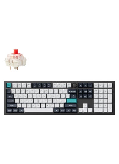 Buy Keychron Q6 Max Swappable RGB Backlight Red Switch Knob Version Keyboard- Black in UAE