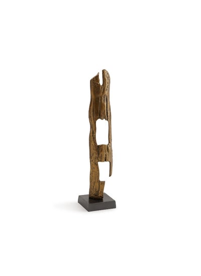 اشتري Array Long Metal Sculpture 12X12X55Cm - Brass Antique في الامارات