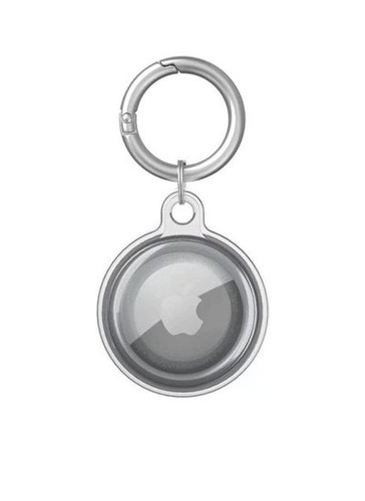 اشتري BSNL Transparent TPU Case for Airtag Protection Case Locator Silicone Protector Anti-lost Device Keychain Shell For Apple Airtags Transparent Black في الامارات