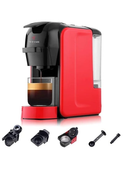 اشتري Mebashi 3 in 1 Coffee Machine CEM 301 RED في الامارات