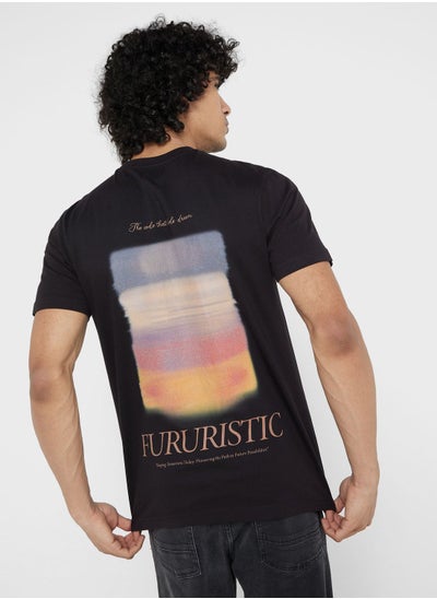 Buy Contrast Printed T Shirt in UAE