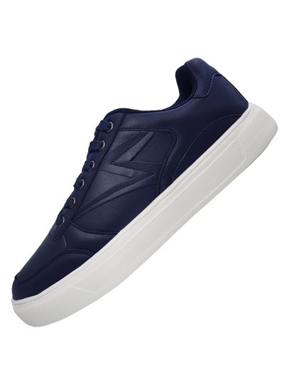 Buy Men's Classic Low Top Shoes Fashion Sneaker with Soft Insole Causal Dress Shoes for Men Comfortable Walking Skate Shoes Navy in UAE