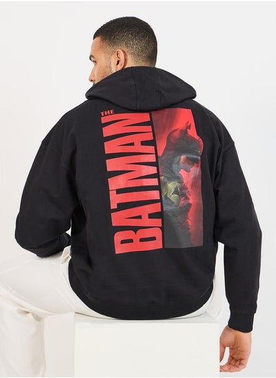 Buy Batman Graphic Print Oversized Hoodie in Saudi Arabia