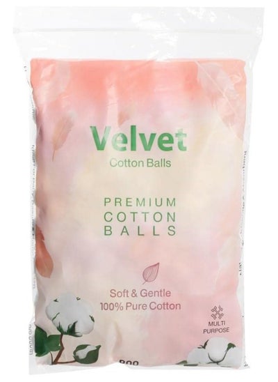 Buy Velvet multipurpose cotton balls pack of 200 pcs in Egypt