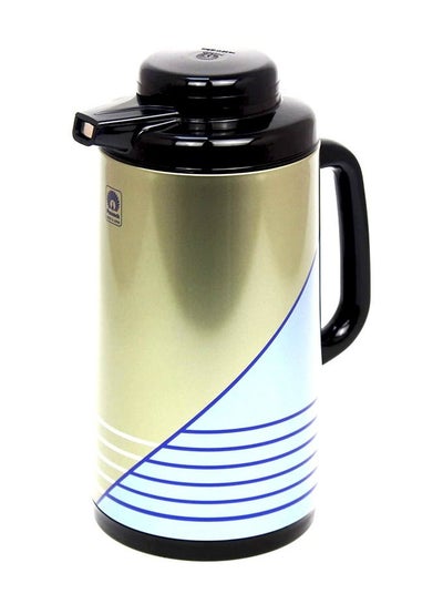 Buy Vacuum Flask Tea Coffee Glass Liner Thermos Japan Made 138 Blue in UAE