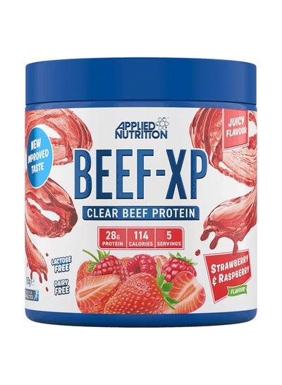 Beef Xp Blue Raspberry CLEAR HYDROLYSED BEEF-XP PROTEIN - Strawberry & Raspberry - (150 g ...