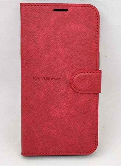 Buy Iphone 13 Pro Kaiyue Flip Leather 360 Full Cover - Red in Egypt