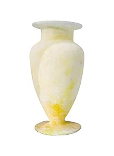 Buy Egypt Antiques Handmade Alabaster Stone Flower Vase (White) in Egypt