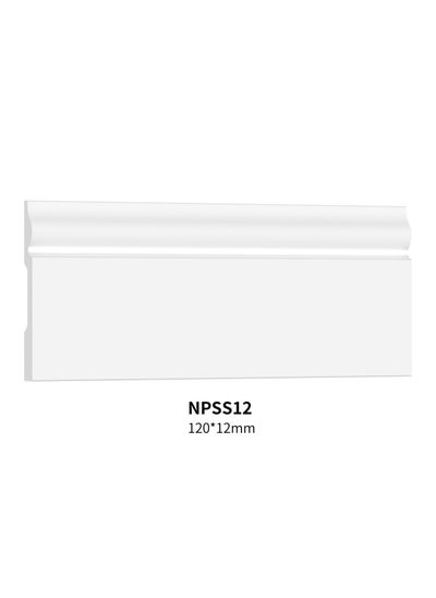 Buy Polystyrene Skirting Board/Baseboard - Size: 12*1.2*240 cm - Carton/Box in Saudi Arabia