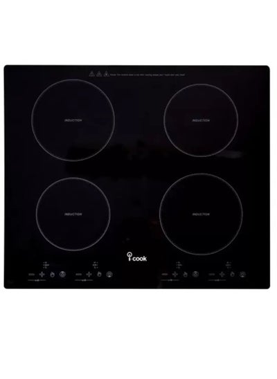 Buy Built-in electric induction hob, 60 cm, full safety, resistant glass from Unionaire in Egypt