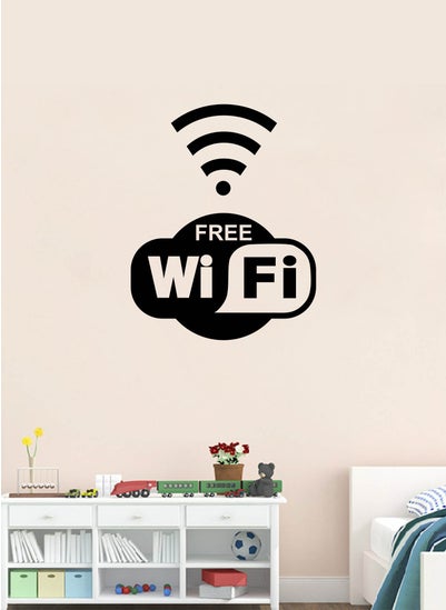 Buy WiFi Sign Wall Decal - Wall Arts Home Décor - Wall Sticker, 20x30 cm by Spoil Your Wall in UAE