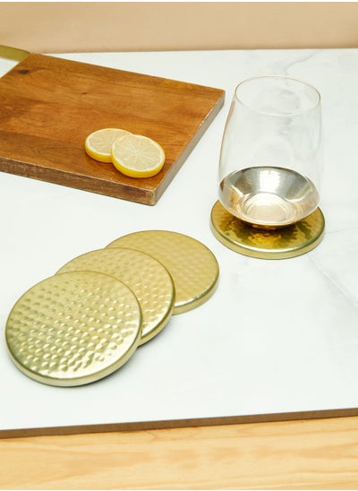 Buy Set Of 4 Gold Coasters in Saudi Arabia