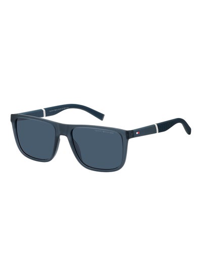 Buy Men's UV Protection Rectangular Sunglasses - Th 2043/S Blue Millimeter - Lens Size: 56 Mm in Saudi Arabia