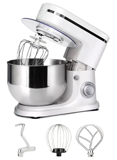 Buy Kneading machine with beater mixer splash guard 6 speeds and 5 liter bowl Multi purpose in Saudi Arabia