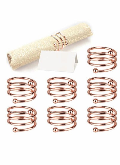 Buy 8-Piece Set Napkin Ring Table Setting Suitable for Casual or Formal in Saudi Arabia