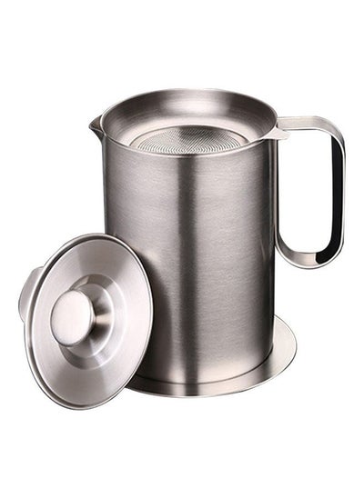 Buy Oil Strainer Silver 18x13.5x14cm in Saudi Arabia