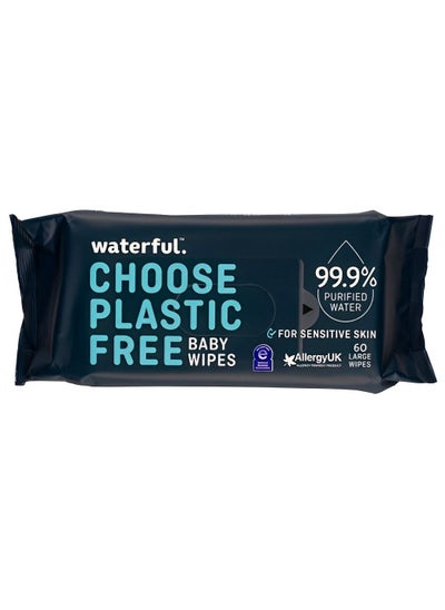 Buy Choose Plastic Free Baby Wipes 60 Pack in UAE