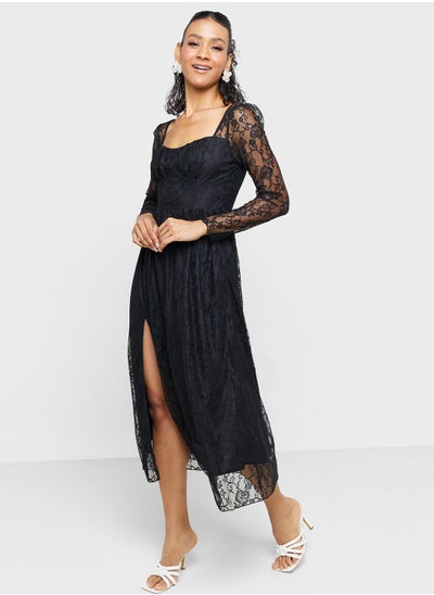 Buy Lace Detail Dress in Saudi Arabia