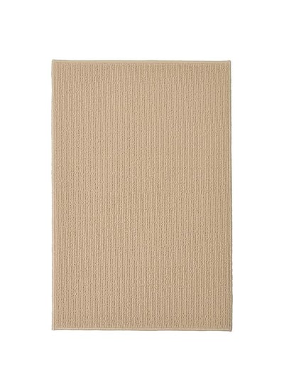 Buy Bath Mat Beige 40X60 Cm in Saudi Arabia