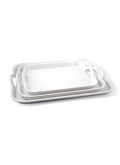 Buy Melamine 2 Handle Tray 20.5 Inch in UAE