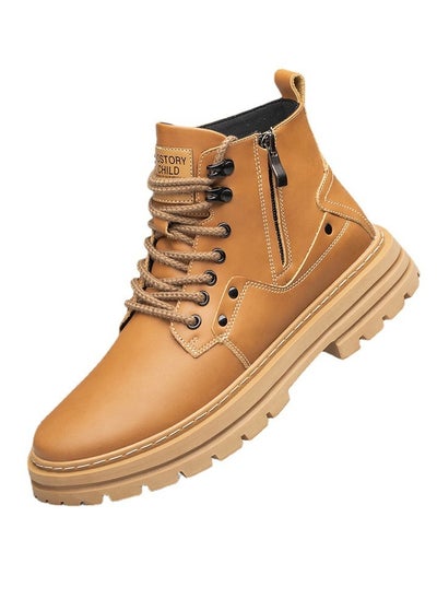 Buy New Men's Casual Leather Boots in UAE