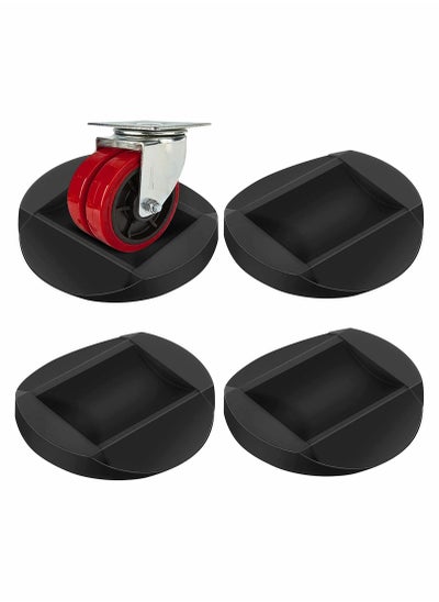 Buy Bed Stopper 4 Pack Wheel Stoppers Caster Cups Premium Solid Rubber to Prevents Scratches for All Floors Wheels of Sofas Beds Chairs in Saudi Arabia