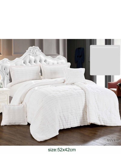 Buy 6-piece plain two-piece mattress with large filling It uses two sides, soft fur once in Saudi Arabia