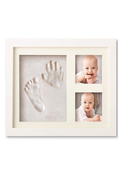 Buy Baby Handprint and Footprint Makers Kit Keepsake For Newborn Boys & Girls, Baby Girl Gifts & Baby Boy Gifts, Personalized Baby Shower Gifts, Memory Art Picture Frames for Baby Registry, Nursery Decor in Saudi Arabia