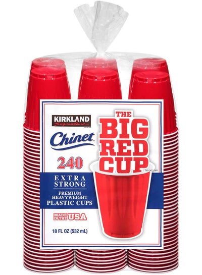 Buy Chinet 18 Oz Red Plastic Cups (240Count),, () in Saudi Arabia