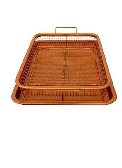 Buy Copper Rectangle Crispy Tray Gold in Egypt