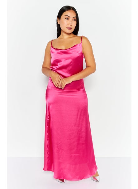 اشتري Women Plain Maxi Dress, Pink في السعودية