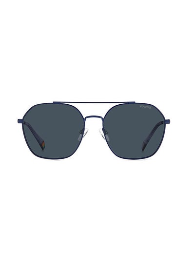 Buy Unisex Octagonal Sunglasses PLD 6172/S  BLUE 57 Lens Size : 57 mm in UAE