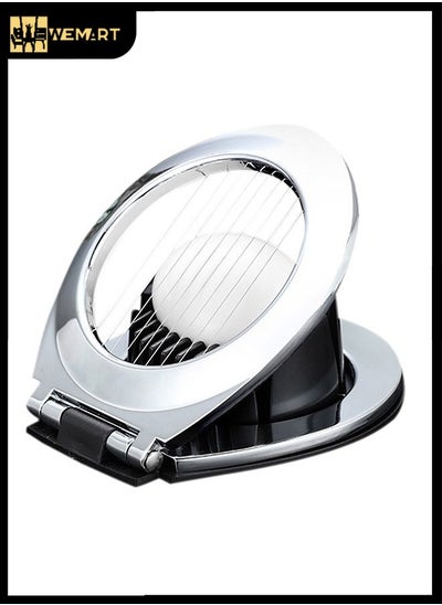 Buy Silver Multi Functional Two In One Egg Cutter 11.5×9.5cm in Saudi Arabia