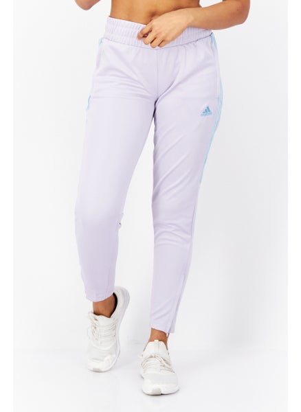 Buy Women Sportwear Fit Brand Logo Sweatpants, Lavender in UAE