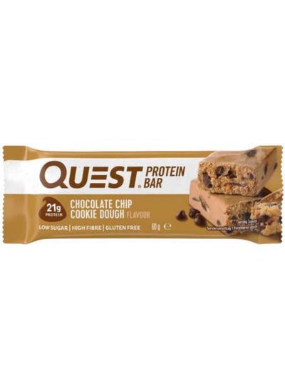 Buy Quest Nutrition Protein Bar Chocolate Chip Cookie Dough 60g in Saudi Arabia