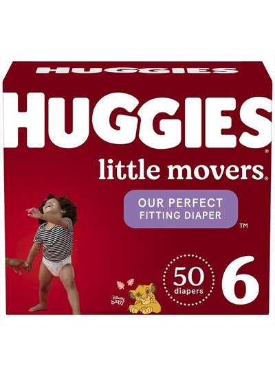 Buy Huggies Little Movers Diapers, Size 6 in UAE