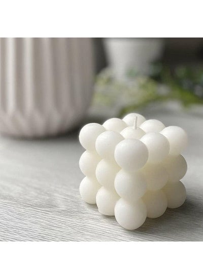 Buy Bubble Candle Handmade Soy Cube Candles Danish Pastel Room Decor Aesthetic Scented Aromatherapy Cute Shaped Decorations in Egypt