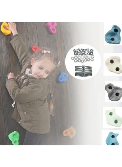 Buy Rock Climbing Holds, 20 Large Climbing Rocks for Indoor Outdoor Playground Set for Kids Over 4 Years Support 132lbs/60kg in UAE