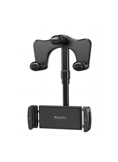 Buy Yesido C196 car rear view mirror using phone holder for suitable different kinds of car using - Black in Saudi Arabia