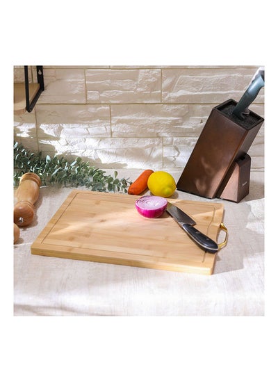 اشتري Loretta Bamboo Chopping Board Bamboo Modern Houseware Cutting Board L 42x30 X H 1.8cm Beige في الامارات