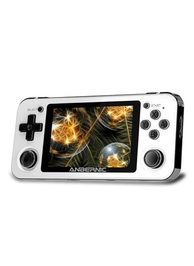 Buy RG351P Handheld Game Console, Opening Linux Tony System Built-in 128G TF Card 5000 Classic Games 3.5-inch IPS Screen Retro Game Console (White) in Saudi Arabia