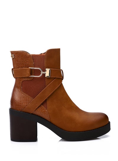 Buy Cross strapped ankle boots in Egypt