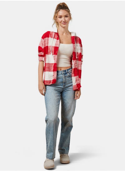 Buy AE Oversized Plaid Hoodie in Egypt