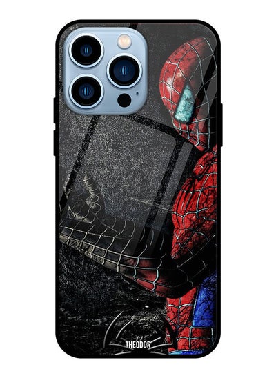 اشتري Protective Tempered Glass Case Cover For Apple iPhone 13 Pro Max Spider Man في الامارات