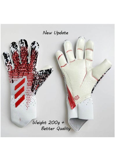اشتري Children Football Gloves  Goalkeeper Gloves Professional Latex Football Goalkeeper Gloves Training Gloves with double Wrist Protection  Durable Non-Slip في السعودية