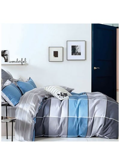 Buy Flat Bed sheet Set Cotton 3 pieces size 180 x 250 cm Model 198 from Family Bed in Egypt