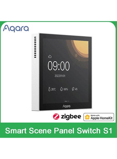 اشتري Smart Scene Panel Switch S1 Zigbee 3.0 3.95 inch Touch Screen AI Gesture Recognition Voice Control Work HomeKit App for Smart Home في السعودية