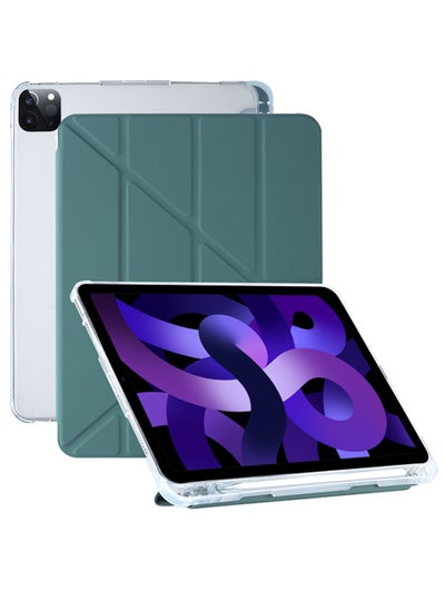 اشتري جراب iPad Pro 11 بوصة 2022/2021/2020/2018 مع حامل قلم رصاص [يدعم شحن الجيل الثاني من قلم رصاص] غطاء مع خاصية النوم / الاستيقاظ التلقائي وظهر صلب شفاف لجهاز iPad Pro مقاس 11 بوصة 4th / 3rd / 2nd / 1st في الامارات