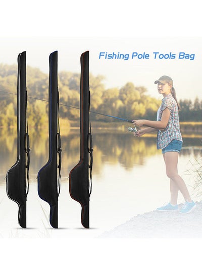 Buy 63'' Fishing Pole Bag Portable Fishing Rod Case Folding Fishing Pole Holder Large Capacity Rod Tackle Organizer Storage Bag in Saudi Arabia