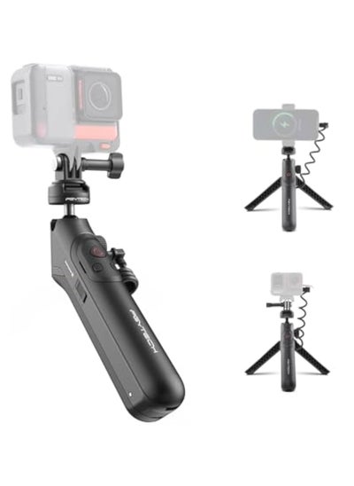 Buy Floating Hand Grip, CapLock MantisPod Power, Battery Grip Handle Mount for Insta360 X4, Charging Selfie Vlog Tripod Monopod, with 1/4" Adapter, Power Stick for Phone, Cameras Accessory for Insta360 X3 in Saudi Arabia